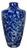 Blown Glass Vase with Cobalt Blue and White Speckled Effect, 1960s For Sale