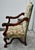 1950s Renaissance Revival Armchair High Back Carved Floral Tapestry For Sale In Philadelphia - Image 6 of 13
