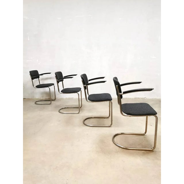 Vintage design chairs from hollandsche bottom! a beautiful set of 4 original vintage dutch design chairs from gispen, a...