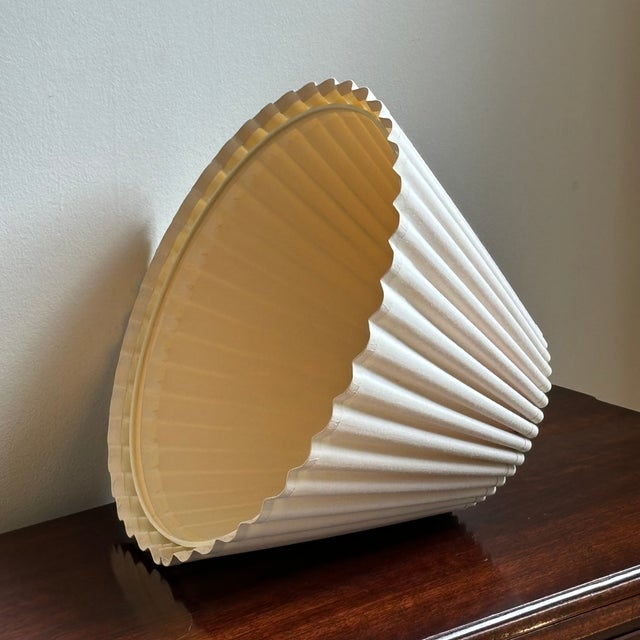 Small Mid-20th Century Scalloped Lamp Shade For Sale - Image 9 of 12