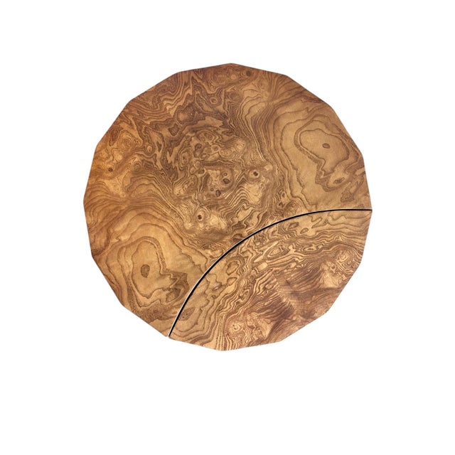 1950s 1950s Edward Wormley for Dunbar Pedestal Side Table in Olive Burl For Sale - Image 5 of 11