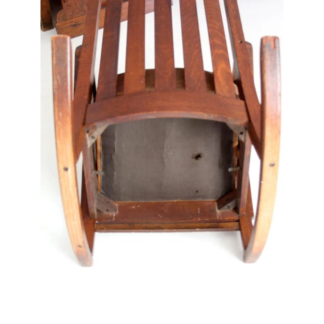 Antique Mission Rocking Chair For Sale - Image 11 of 12