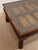 Asian Late 20th Century East Asian Wood Door Coffee Table With Brass-Copper Inlay & Wood Base For Sale - Image 3 of 8