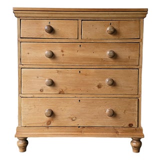 Antique English Pine Dresser Chest of Drawers - Circa 1870 For Sale
