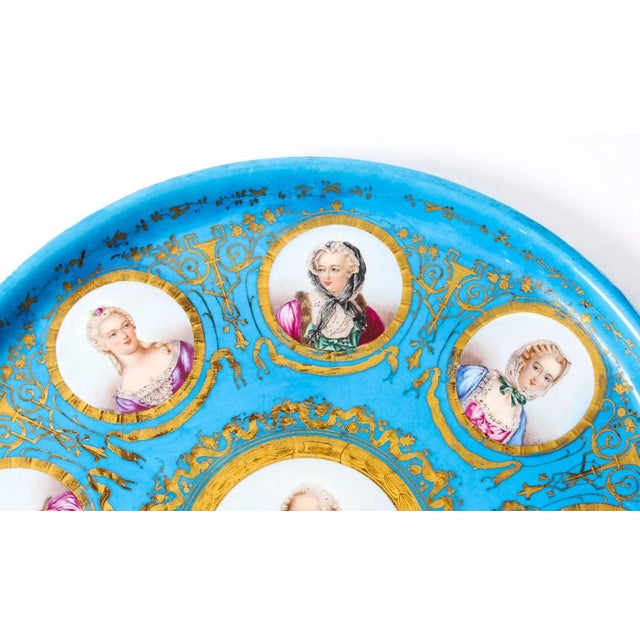 Louis XVI Sèvres Porcelain Charger, 19th Century For Sale - Image 4 of 11