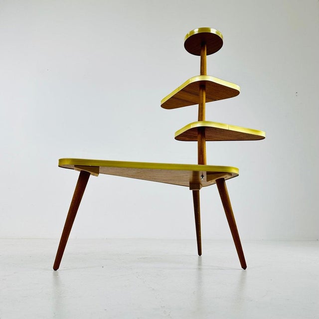 Red Large German Plant Stand For Sale - Image 8 of 11