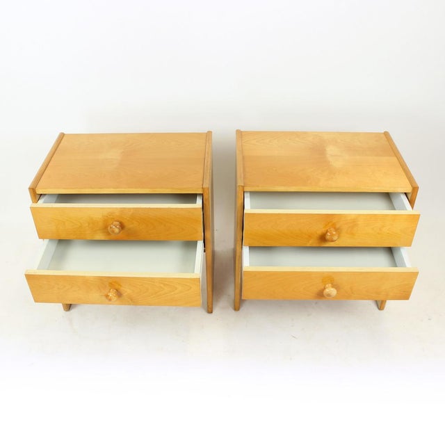 Vintage Square Bedside Tables from Up Závody, 1980s, Set of 2 For Sale - Image 8 of 14