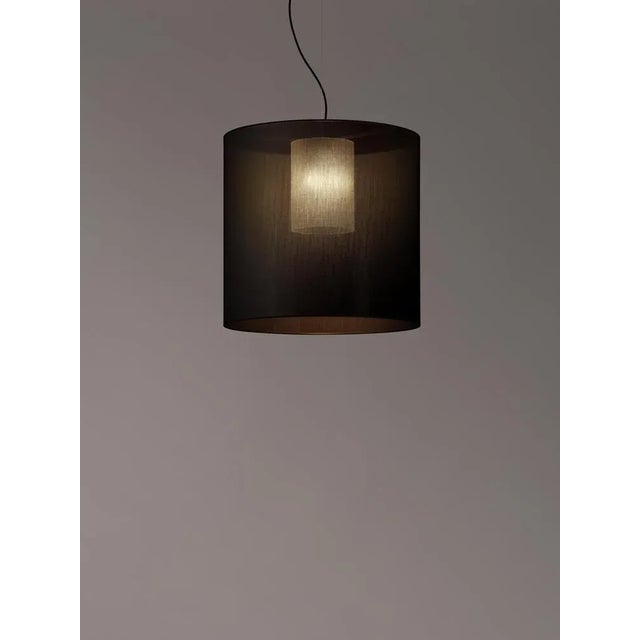 Black moaré l pendant lamp by antoni arola dimensions: d 62 x h 60 cm materials: metal, polyester. Available in other...