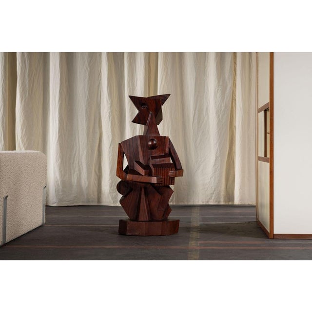 Wonderful and impressive sized sculpture by Donald Laborie made in his own atelier in France in 1988. This semi figurative...