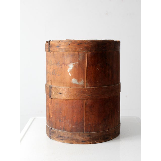 Antique Wooden Barrel For Sale - Image 4 of 12