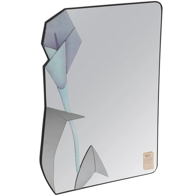 Glass Asymmetric Wall Mirror by David Marshall, 1990 For Sale - Image 7 of 7