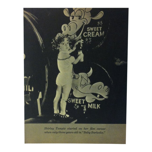 1935 "Shirley Temple in Baby Burlesks" Vintage Shirley Temple Print ...