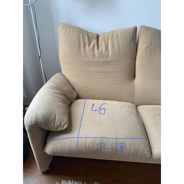 Maralunga 3-Seater Sofa - Designed by Vico Magistretti for Cassina For Sale In New York - Image 6 of 11
