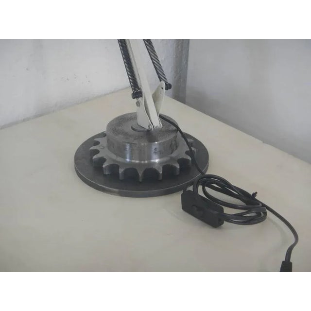 Beige Metal Table Lamp, 1960s For Sale - Image 8 of 12