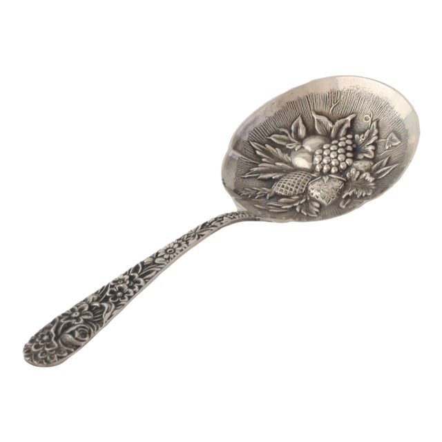 Midcentury Sterling Silver Bon Bon Spoon For Sale