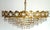 Gold Brass-Lead Crystal Chandelier by Joska Bodenmais, 1970s For Sale - Image 8 of 12