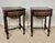 Wood Spanish Barley Twist Nightstands, 1930s, Set of 2 For Sale - Image 7 of 15