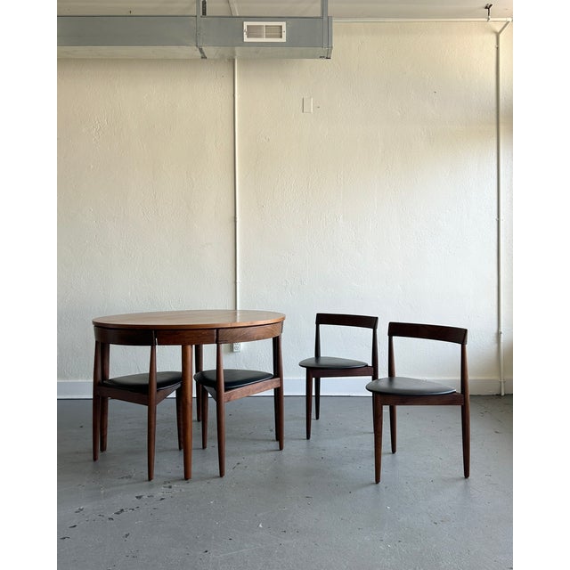 Mid-Century Modern 1960s Frem Rojle Danish Teakwood Dining Table & Chairs For Sale - Image 3 of 9