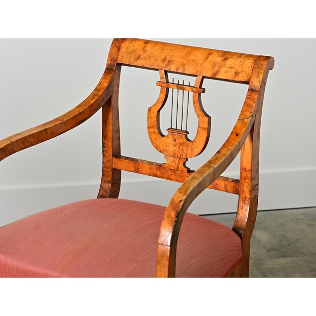 Swedish Biedermeier 19th Century Birch Armchairs For Sale - Image 9 of 12