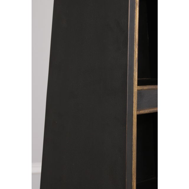 Regency Style Paint Decorated Open Bookshelf Unit For Sale - Image 15 of 16