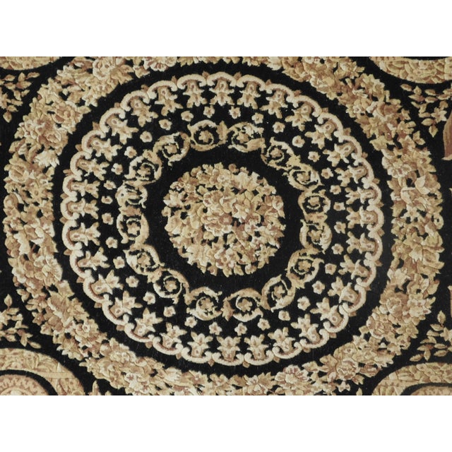 Early 21st Century Vintage Hand Knotted Savonnerie Rug. 7'10"x 8' For Sale - Image 11 of 13
