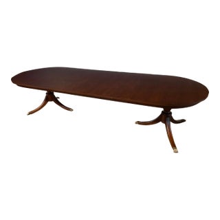 Traditional Oval Mahogany Dining Table by Leighton Hall - Showroom Sample For Sale