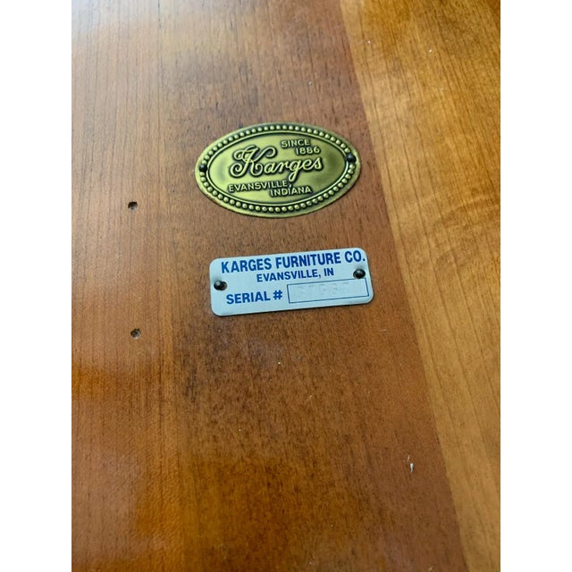 Karges Furniture Regency Style Maple Burl Double Tier Gueridon Accent Table. For Sale - Image 10 of 13