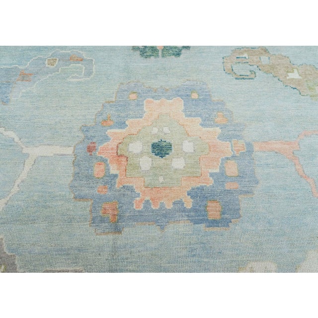 Turkish Oushak Rug 12'10" x 18'9" #20441 For Sale - Image 4 of 8