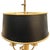 Charming 3-arm vintage brass "Bouillotte lamp. Takes standard candelabra bulb sockets. Adjustable black tole shade with...