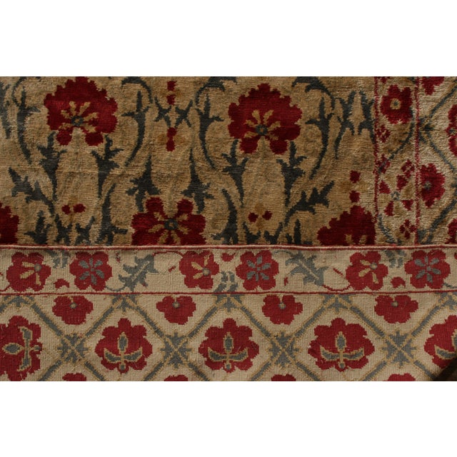 Beige Contemporary Rug Beige Green Samarkand Style Floral Pattern by Rug & Kilim For Sale - Image 8 of 10