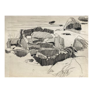 1946 Norman Kent Rocky Beach Scene For Sale