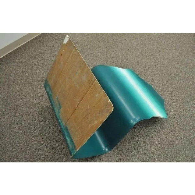 Alan Siegel 1985 Vintage Bent Wood Hand Painted Fish & Net Chair Artist Signed For Sale - Image 9 of 10