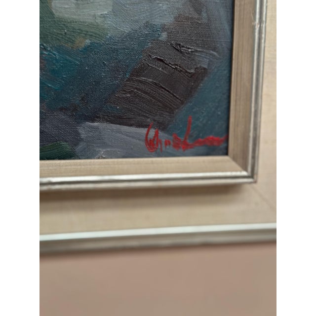 Kai Christensen, Coastal Landscape, 1950s, Oil Painting on Canvas, Framed For Sale - Image 7 of 18