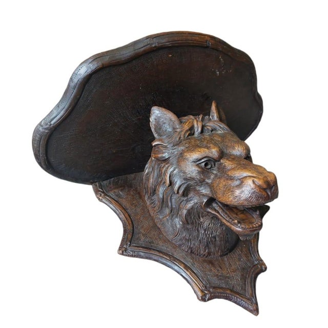 Wood Black Forest Console Table, 1900 For Sale - Image 7 of 7