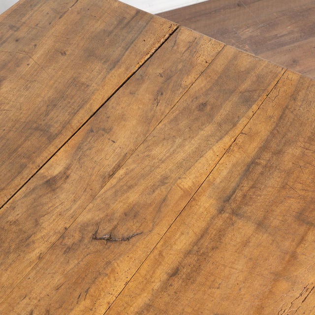 Brown 20th Century Hungarian Rustic Square Coffee Table With Vice Base For Sale - Image 8 of 15