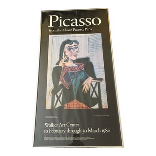 1980 Walker Art Centre Pablo Picasso Exhibition Poster, Framed For Sale