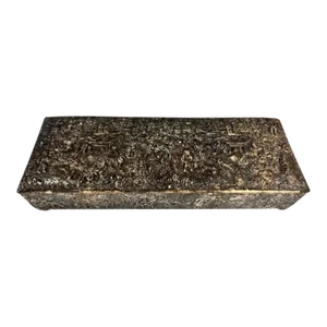 1940s Antique Barbour Silver Plate Company Dresser Box, International S. Co