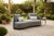Serene Outdoor Modern Sofa - 83", Gray Bouclé All-Weather For Sale In Chicago - Image 6 of 9