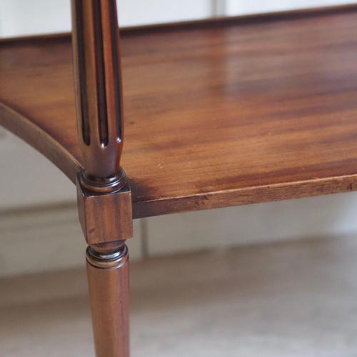 Wood French Louis XVI Style Mahogany Console Table with Marble Top, 1890s For Sale - Image 7 of 12