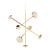 Tom Dixon Large Melt Chandelier Opal Glass/Gold Finish For Sale