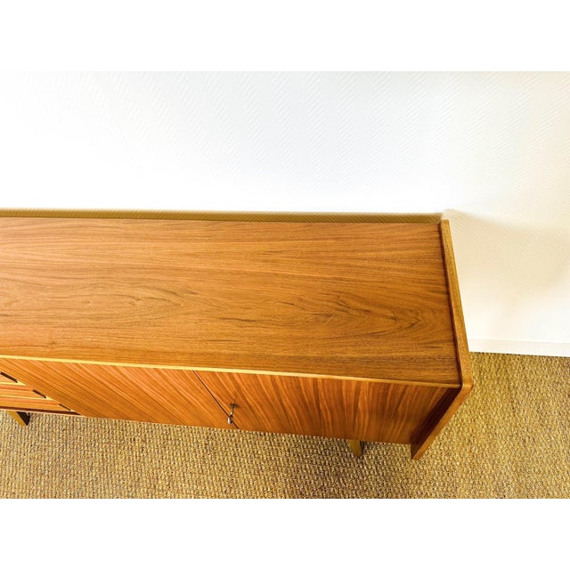 Brown Vintage Scandinavian Teak Sideboard, 1960 For Sale - Image 8 of 15