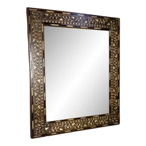 1960s Middle Eastern Bone-Inlaid Mirror
