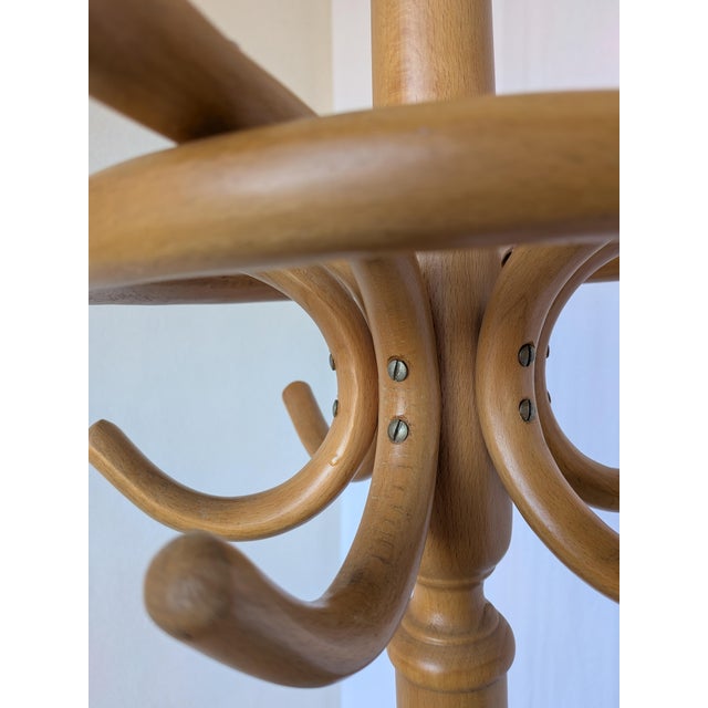 Wood Vintage Bentwood Coat Stand with Umbrella Holder, 1970s For Sale - Image 7 of 18