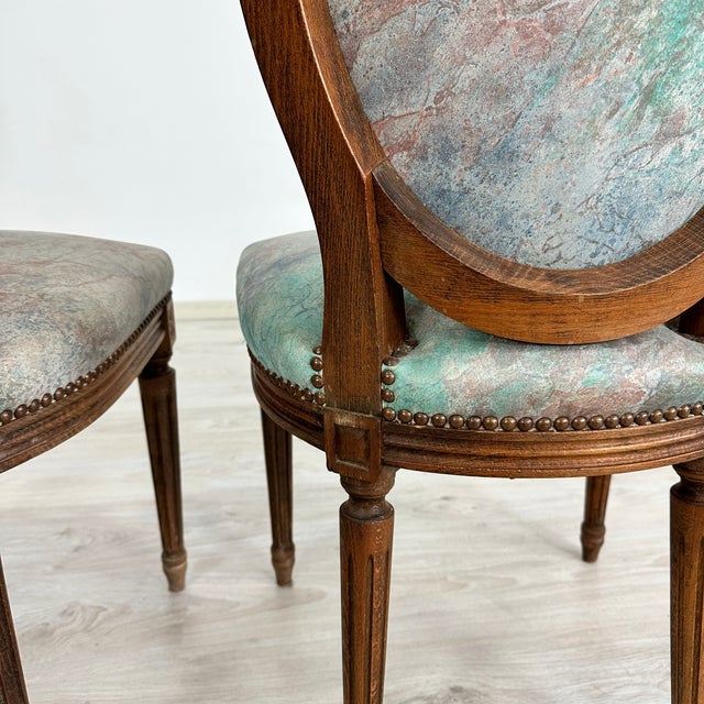 French Louis XVI Dining Chairs – Set of 10 For Sale - Image 10 of 13