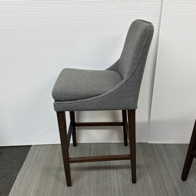 Arhaus Arhaus Lunden Gray Bar Stools, a Pair For Sale - Image 4 of 12