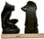 Large & Unusual Antique Native American Indian Motif Bronze Clad Bookends Signed Ruhl - Circa 1910s For Sale - Image 17 of 18