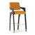 Arches Bar Stool in Mustard Velvet and Black Lacquered from Insidherland For Sale - Image 15 of 15