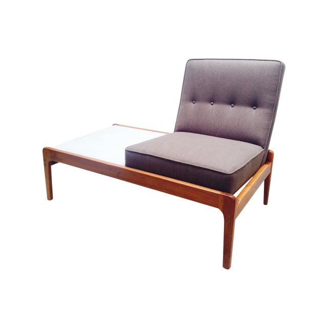 Rare Mid Century Bench Seat/Table Combo Chair Chairish