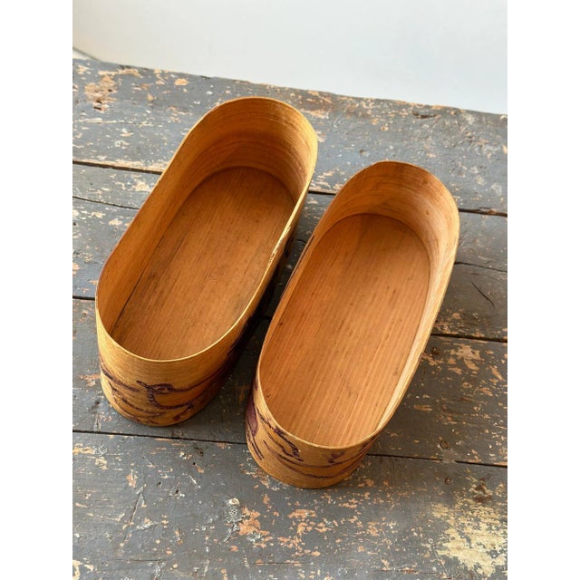 Antique Bentwood Storage Box With Hand-Painted Bird Motif, Circa Early 20th Century For Sale - Image 11 of 11