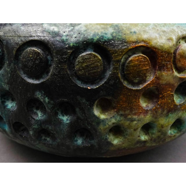 Alvino Bagni Italy for Raymor Sea Garden Mid-Century Modern Art Pottery Vase For Sale - Image 9 of 9